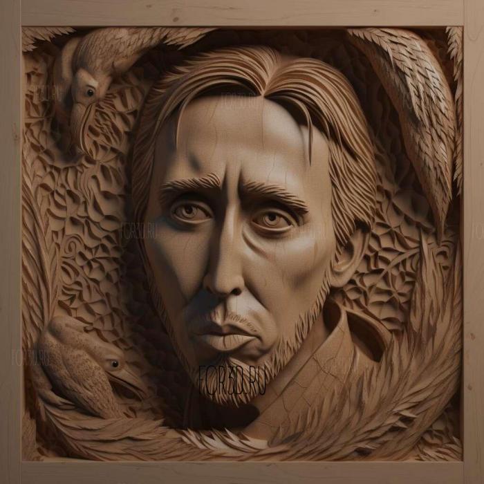 nic cage 3 stl model for CNC